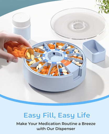DoseWheel- Home Wall Medicine Case Pill Cutter And Dispenser