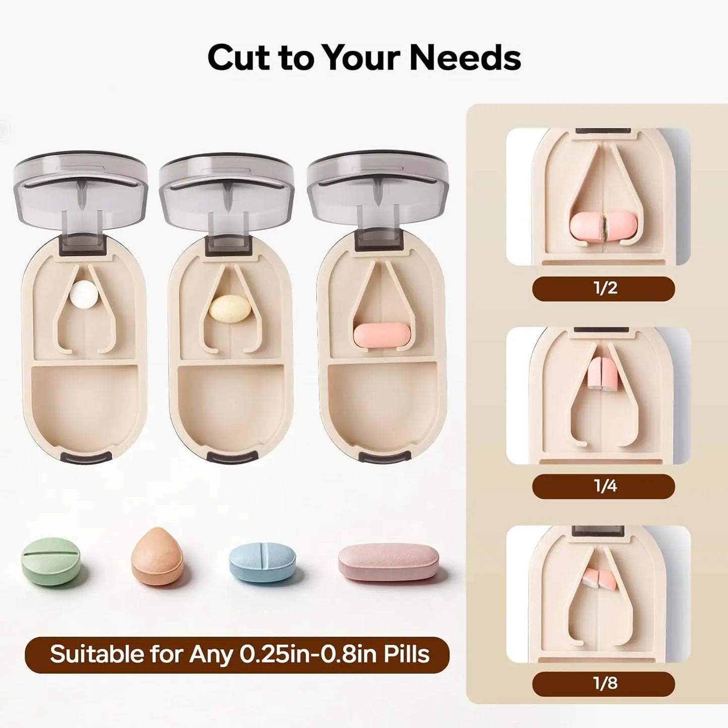 DoseWheel- Home Wall Medicine Case Pill Cutter And Dispenser