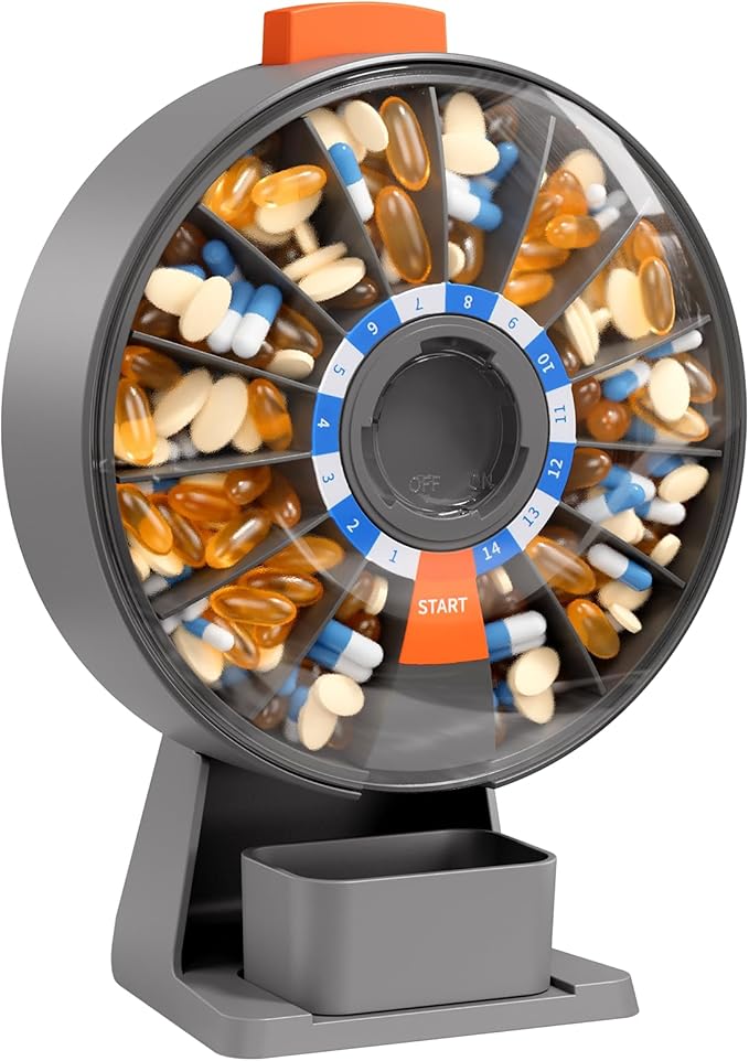 DoseWheel- Home Wall Medicine Case Pill Cutter And Dispenser